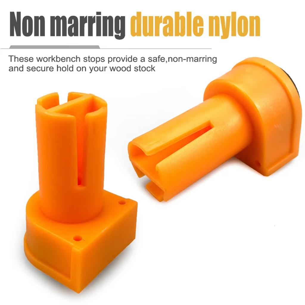 2025+ 8 PCS Workbench Peg Brake Stops Clamp 19mm Woodworking Table Limit Block Workbench Workshop Tools