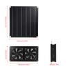 Solar Fan, 20W Solar Panel & Dual Exhaust Fan Kit, Solar Panel Fan Kit for Chicken Coop, Greenhouse, Dog House, Shed, Attic