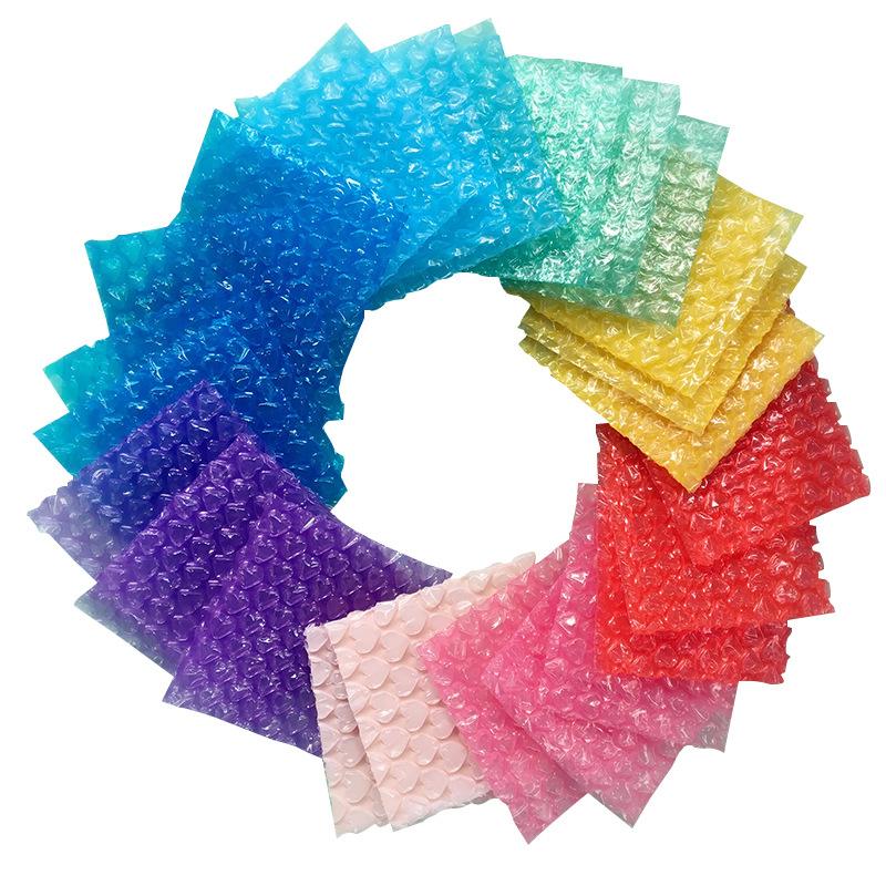 Buffer Packaging Heart Bubble Wrap Bubblewrap Bubble Paper Foam Roll for Packaging Buffer Wrap Pouch Shockproof Pressure Resistant Plastic Film Bag