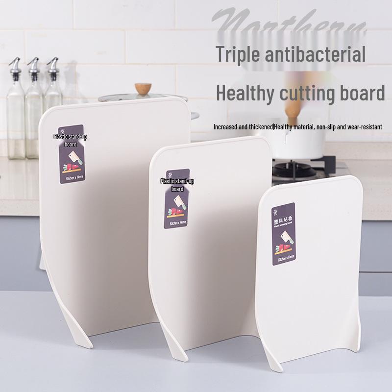 Thickened Vertical Kitchen Plastic Cutting Board for Fruits and Small Chopping Tasks