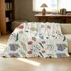 Soft Fleece Blanket,Vegetable-Themed, Breathable Warm Plush Throw, All-Season Use for Home, Office, Christmas & Halloween Decor