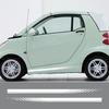 2PCS Car Door Side Skirt Stripe Sticker For Smart 451 453 Fortwo Forfour Auto Waist Line Vinyl Film Decal Decoration Accessories