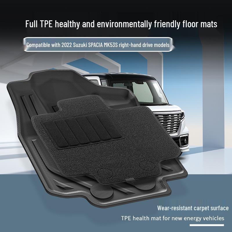 Full Coverage TPE Floor Mats for 2022 Suzuki Spacia (RHD)