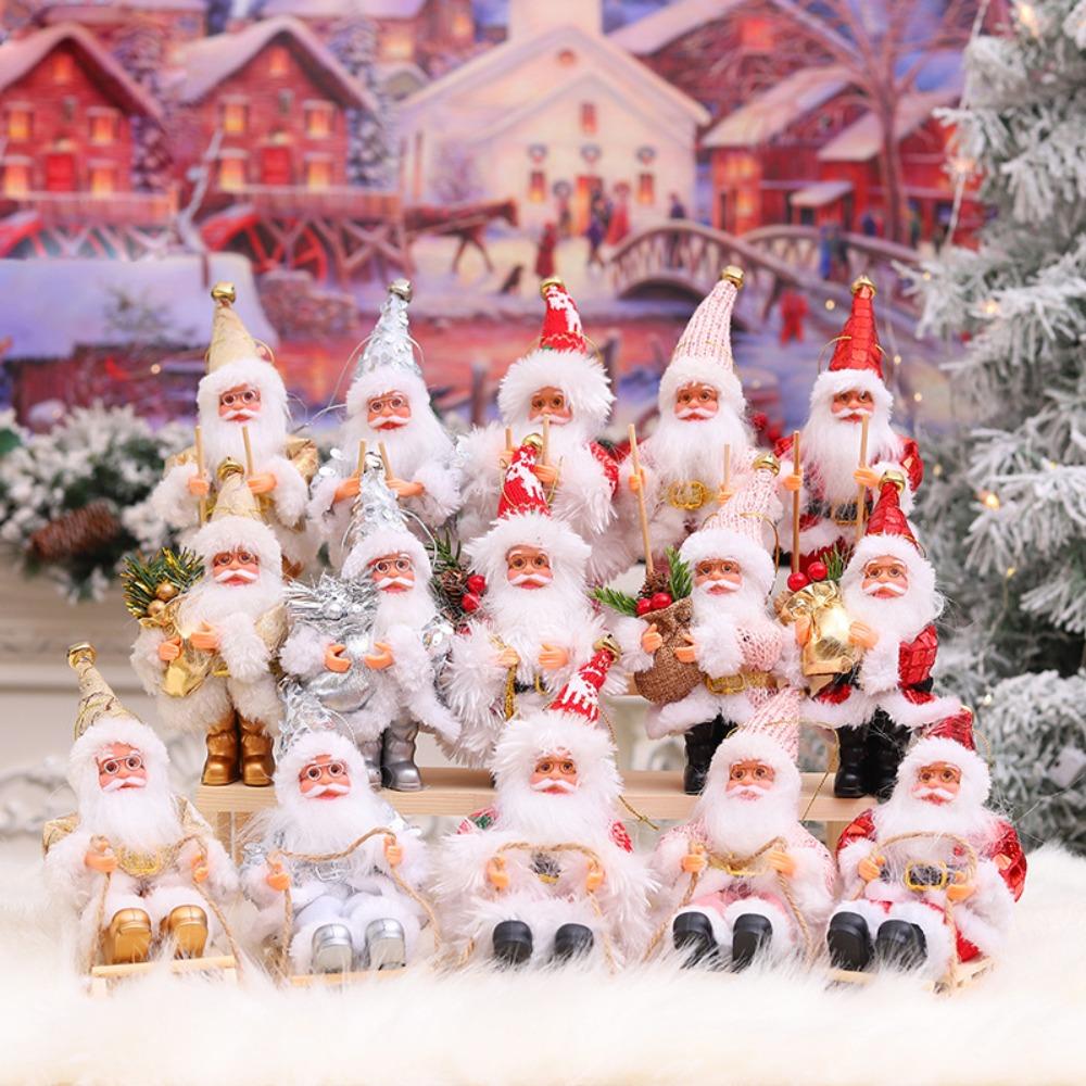 New Year Xmas Tree Ornament Party Supplies Santa Claus Doll New Home Decoration  Christmas