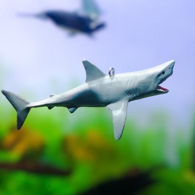 Kreative DIY Aquarium Schwimmende Ornamente Aquascape Hai Figurine Dekor Fisch Tank Handwerk Unterwasser Tier Landschaftsbau Dekorationen