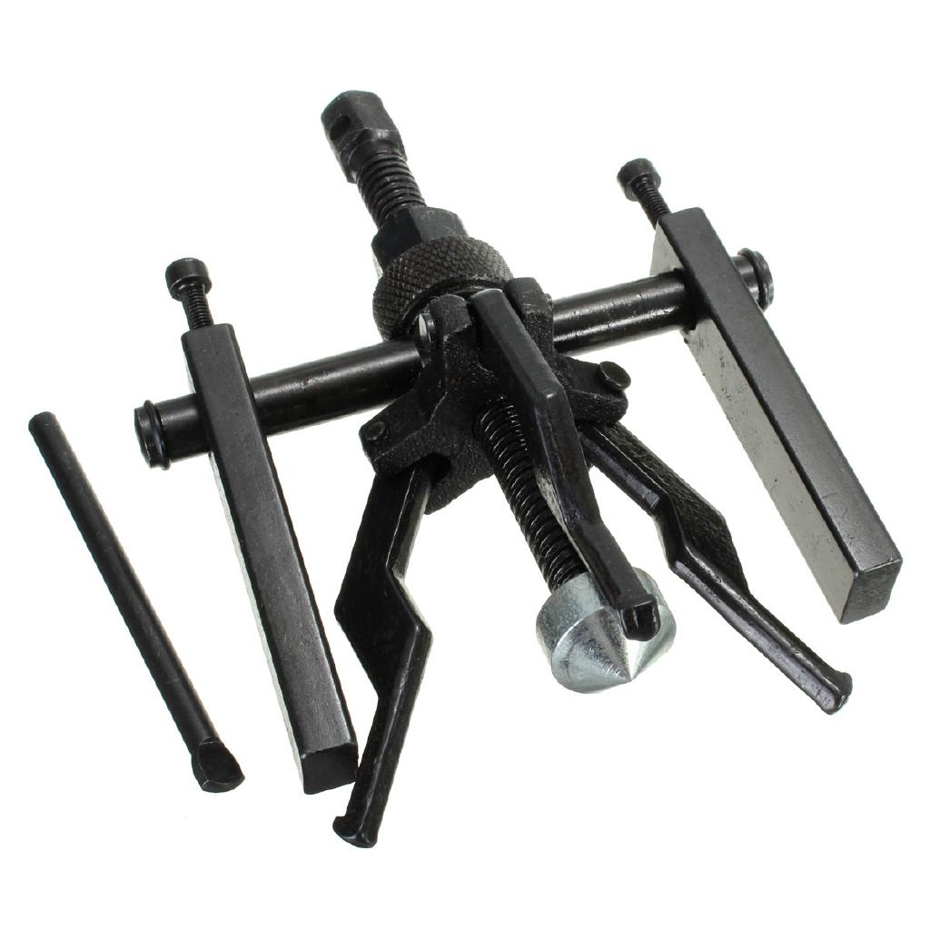 3-Jaw Inner Bearing Puller Tool Kit Inner Hole Bearing Pull Maintenance For 12~38mm Bearings Black