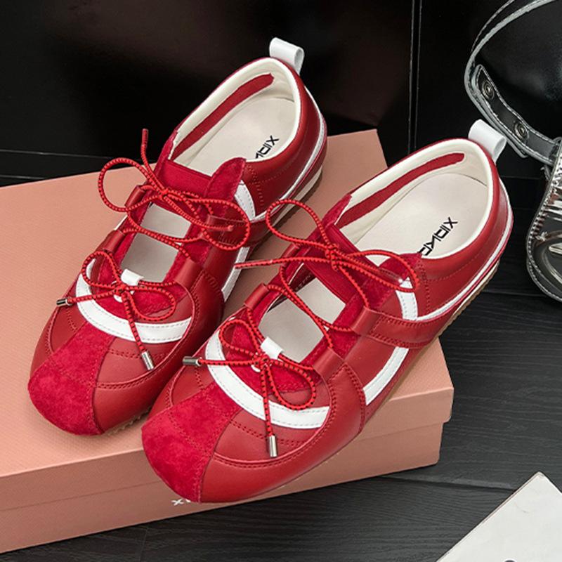 

Серебристые балетки с внутренней высотой, увеличивающей рост, женские летние дышащие повседневные спортивные сандалии Мэри Джейн, тренировочная обувь Форреста Гампа 40 красный