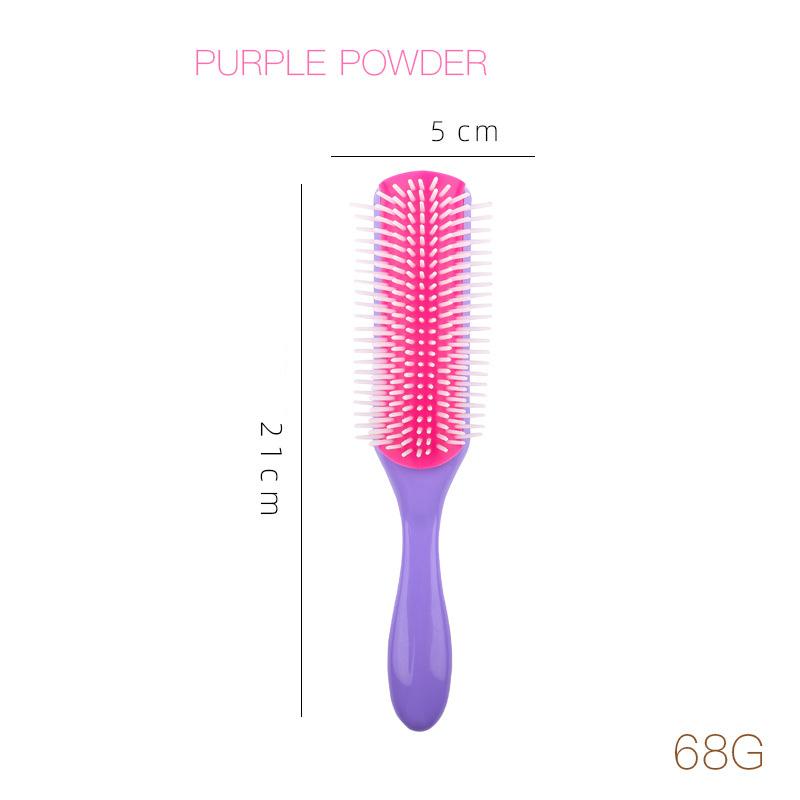 Nylon Needle 9-row Styling Brush,used for Separating and Shaping Curly Hair, Blow Drying Styling For Hair Accessories
