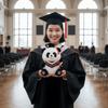 Soft Stuffed Animal Toy Cute Plush Panda Ornaments Kawaii Panda Doll  Graduation Season