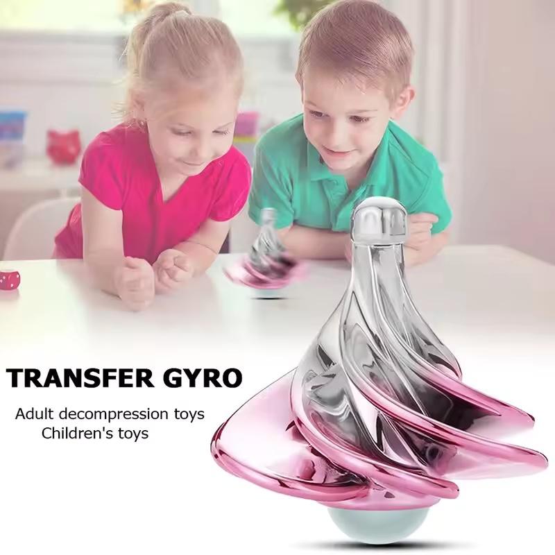 Wind Fun Gyro Office Desk Hair Dryer Toy Spinning Pocket Toy Fidget Dynamic Spinner Adult Stress Easing Birthday Christmas Gift