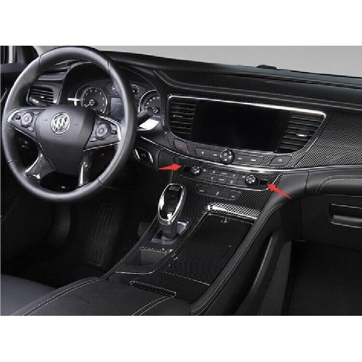 For Buick Lacrosse 2017-2019 Carbon Fiber Console AC Button Control Frame Trim
