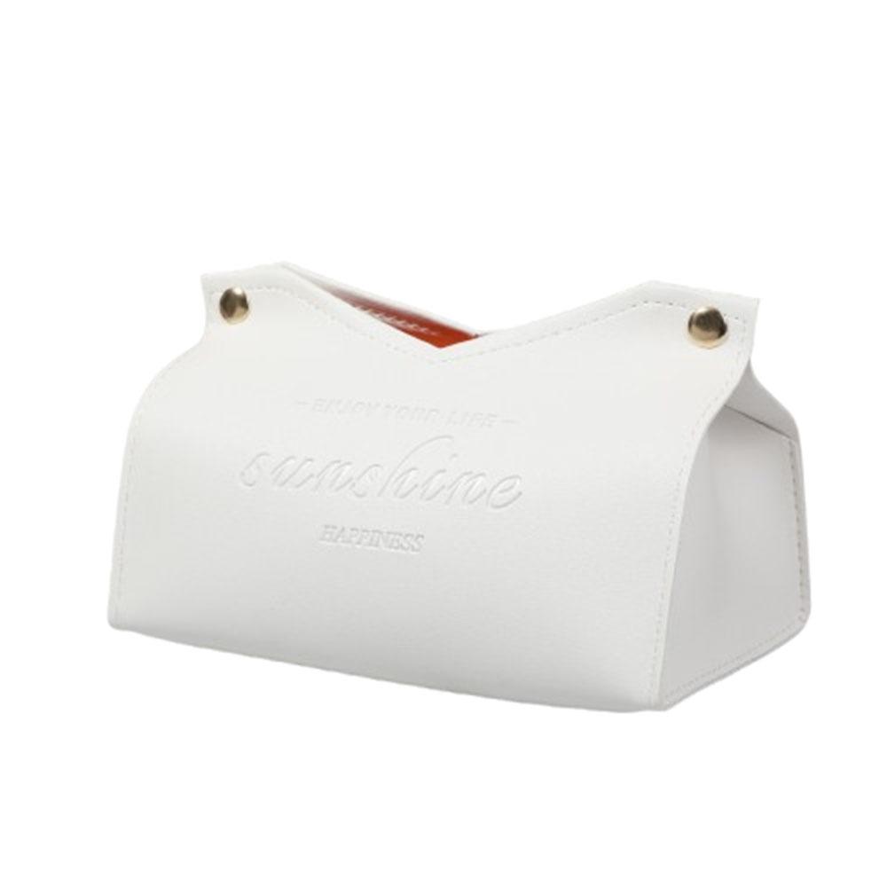 Solid Color Napkin Holder Multi-purpose Tissue Paper Storage Bag Dustproof Tissue Box  Desktop