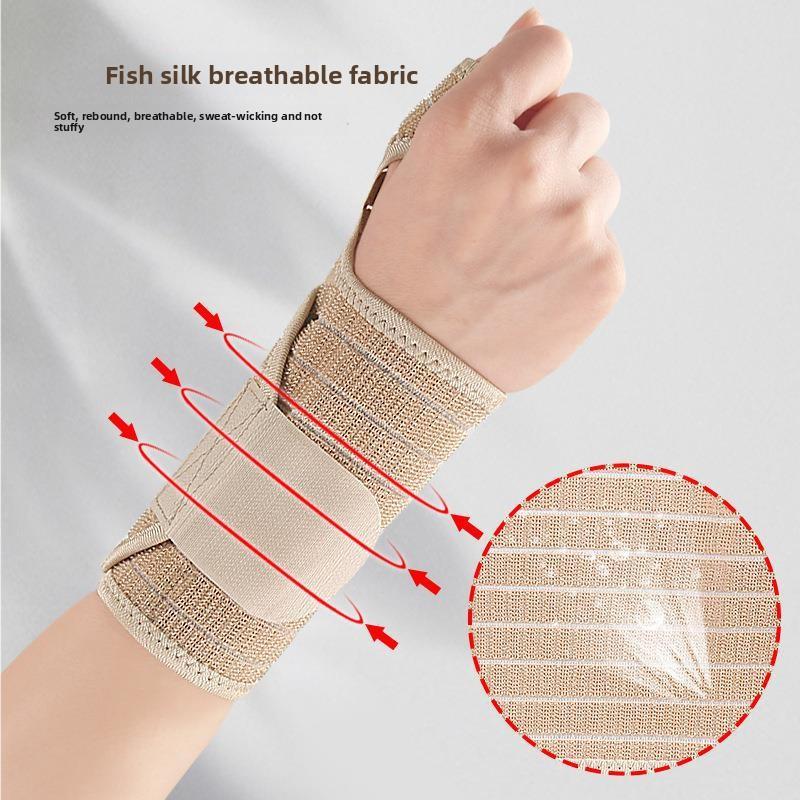 Sports Fitness Men's and Women's Finger Wrist Guard Aluminum Plate Fixed Support Hand Thumb Pressurized Elastic Wrist Guard