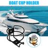 Boat Bottle Holder Metal Boat Bottle Organizer Rack Non-Slip Easy To Install Cup Storage Rack For Marine Trailer Truck Car RV