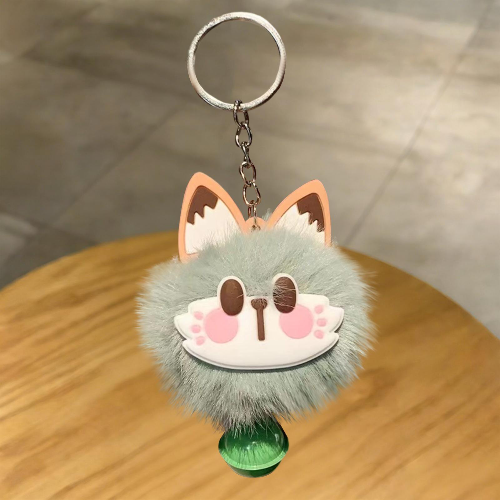 

Cute And Universal-fit Plush Bag Ornament With Jingle Bell For New Year Celebrations One Size зелений