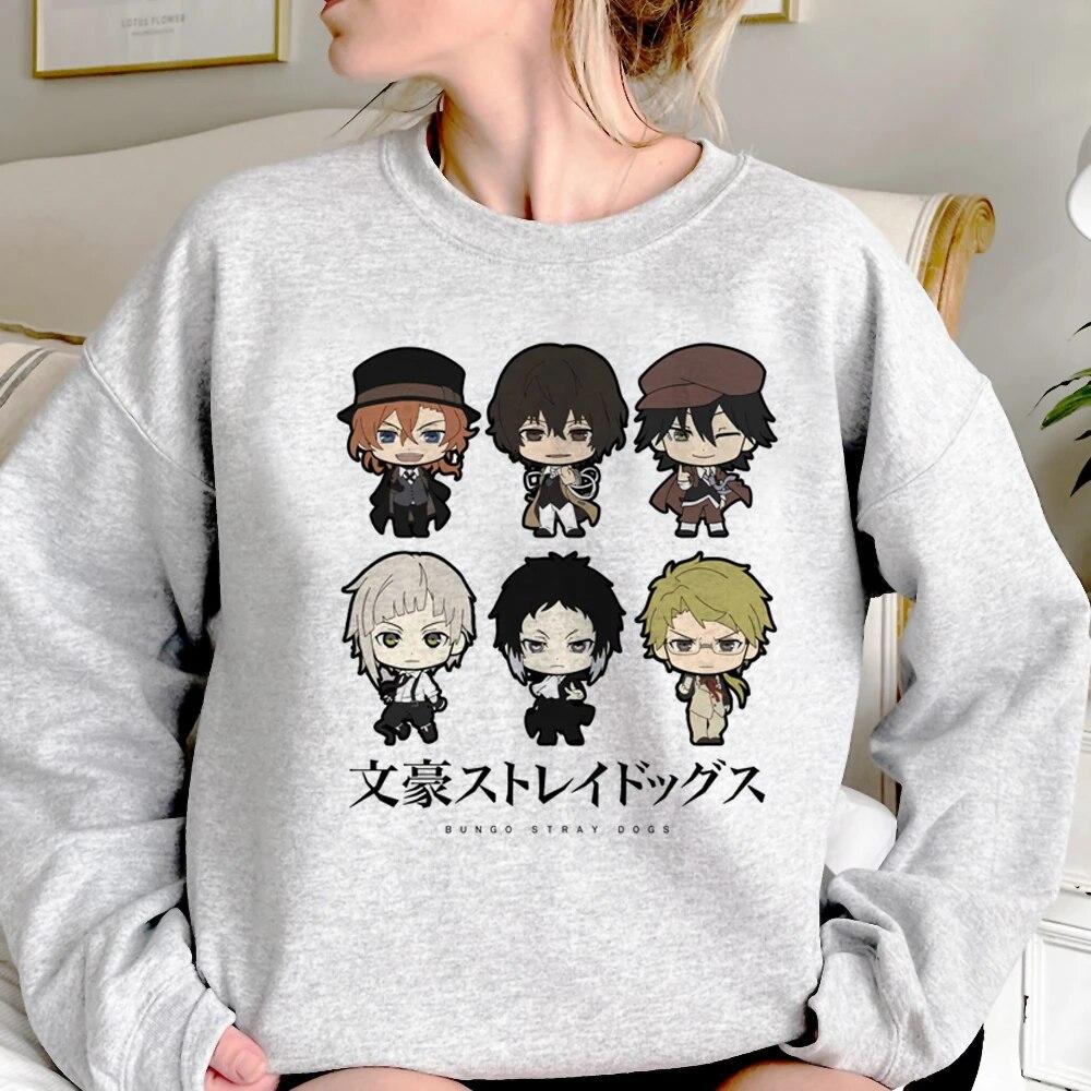 

Bungou Stray Dogs Chuuya Nakahara, женские толстовки с капюшоном, 2023, топ с длинными рукавами и графическим рисунком, кавайные толстовки с капюшоном, женские графические тянуть
