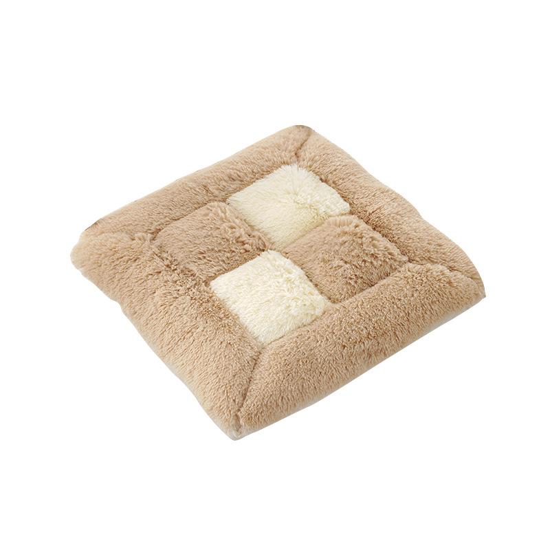 Fortykket Stol Krakk Pute Sittepute på Gulvet Student Ni-ruters Stolpute Plysj Rumpepute Kontor Langvarig Sittepute