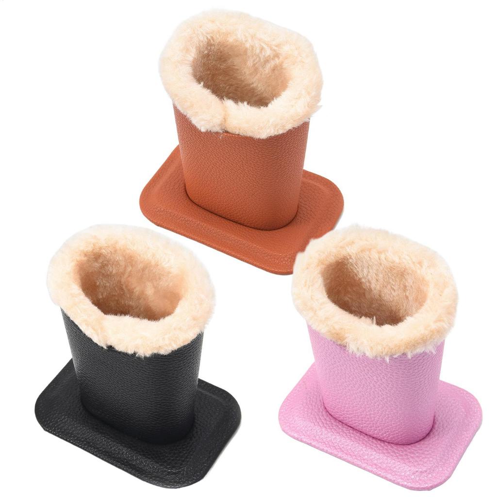 Plush Lined Eyeglass Holder Stand Protective Glasses Case Nightstand Organizer Sunglasses Storage Box PU Leather Display Stand