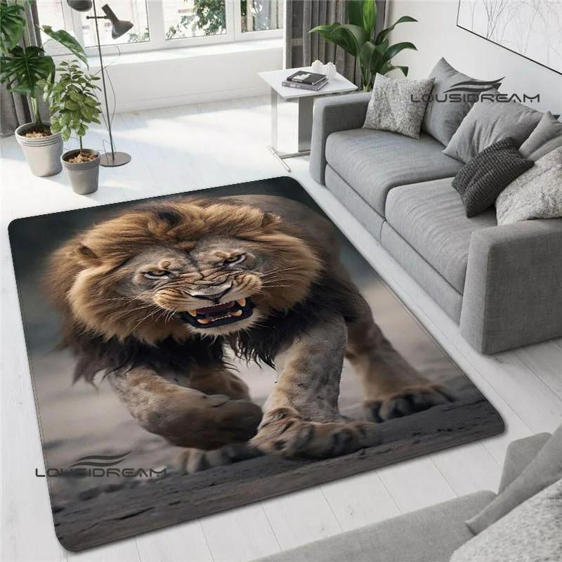 3D Lion Printed Carpet non-slip Carpet kitchen mats for floor decoracion anime rug Fashion yoga mat bedroom decor birthday gift