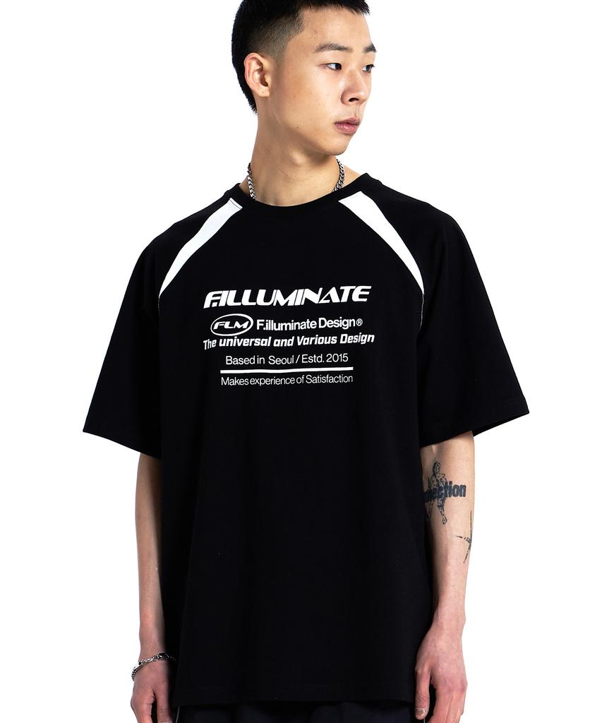 FILLUMINATE Flm Logo Block T-Shirt - Black