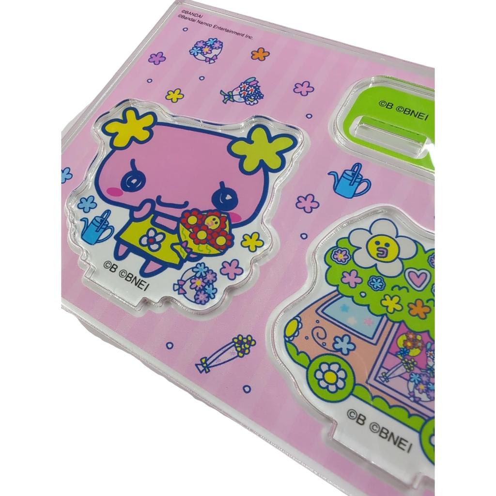 Marimo Craft Tamagotchi Petit Petit Omisecchi Series Layer Acrylic Stand Flowertchi W115×H82mm/Base W55.3×H19.1mm MTMG-007