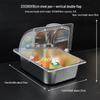 Stainless Steel Food Cover with Transparent Flip Lid