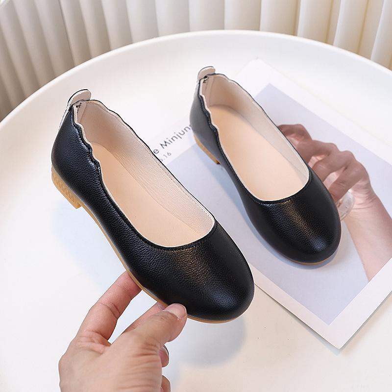 Children's Leather Shoes Spring New Girl Leather Shoe Soft Sole Anti Slip Girls' Shoe Fashion Princess Shoes Girls' Single Shoe