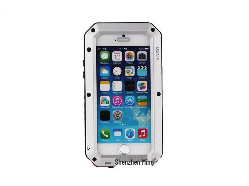 Durable Metal Protective Case for iPhone 6/7/8 - Anti-Drop, Water & Dust Resistant