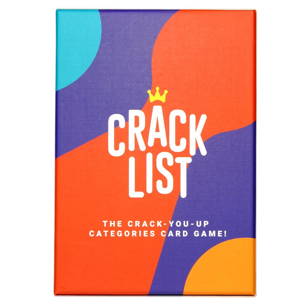 Crack List English Card Game Quick and Hilarious Family Board Games