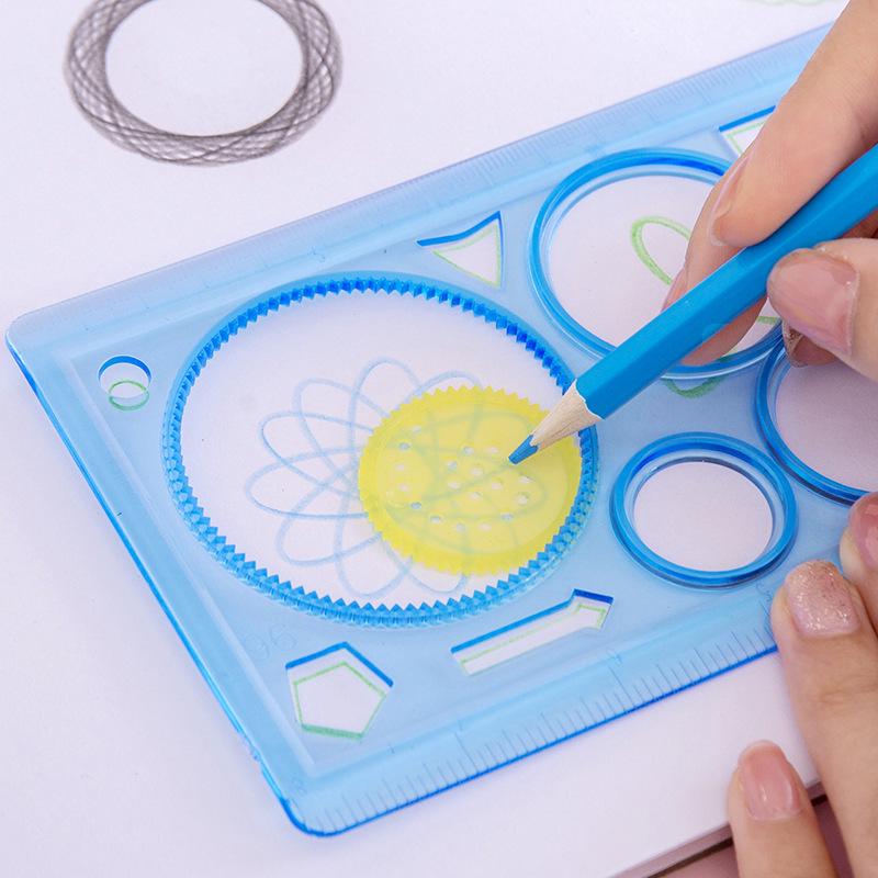 Creative Spirograph Magic Ruler: Universal Student Drawing and Painting Template