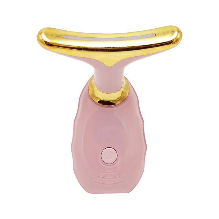 Tricolor Beauty Neck Device: Firms, Lifts, and Reduces Neck Lines and Nasolabial Folds with Care Massage and Protection