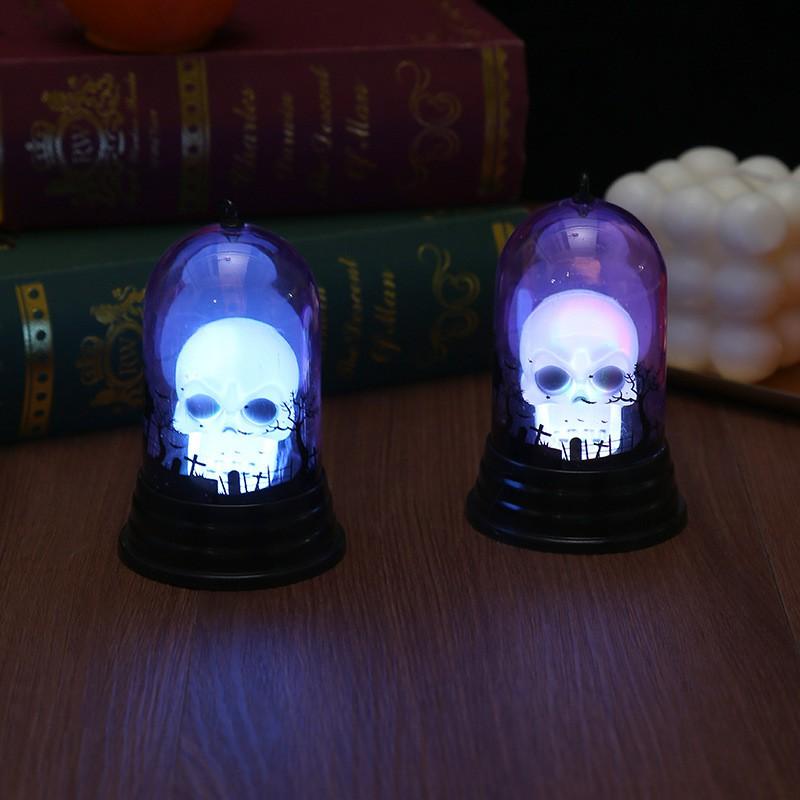 Halloween Pumpkin Lantern Decorative Handheld Lamp Kids Party Fright Night Decoration
