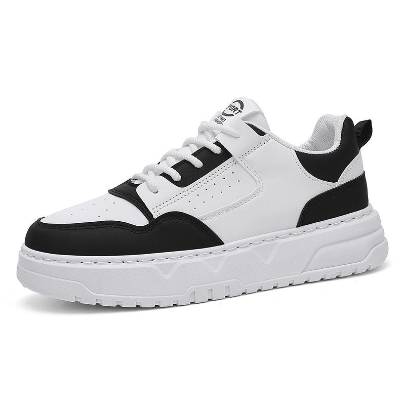 

Korean version of fashion low-top lace-up casual board shoes men s trend lightweight platform shoes student travel white shoes 2025 44