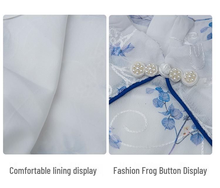 Entzückendes Eisenmädchen Qipao Kleid - Chinesischer Stil Sommer Tang Anzug für Kinder