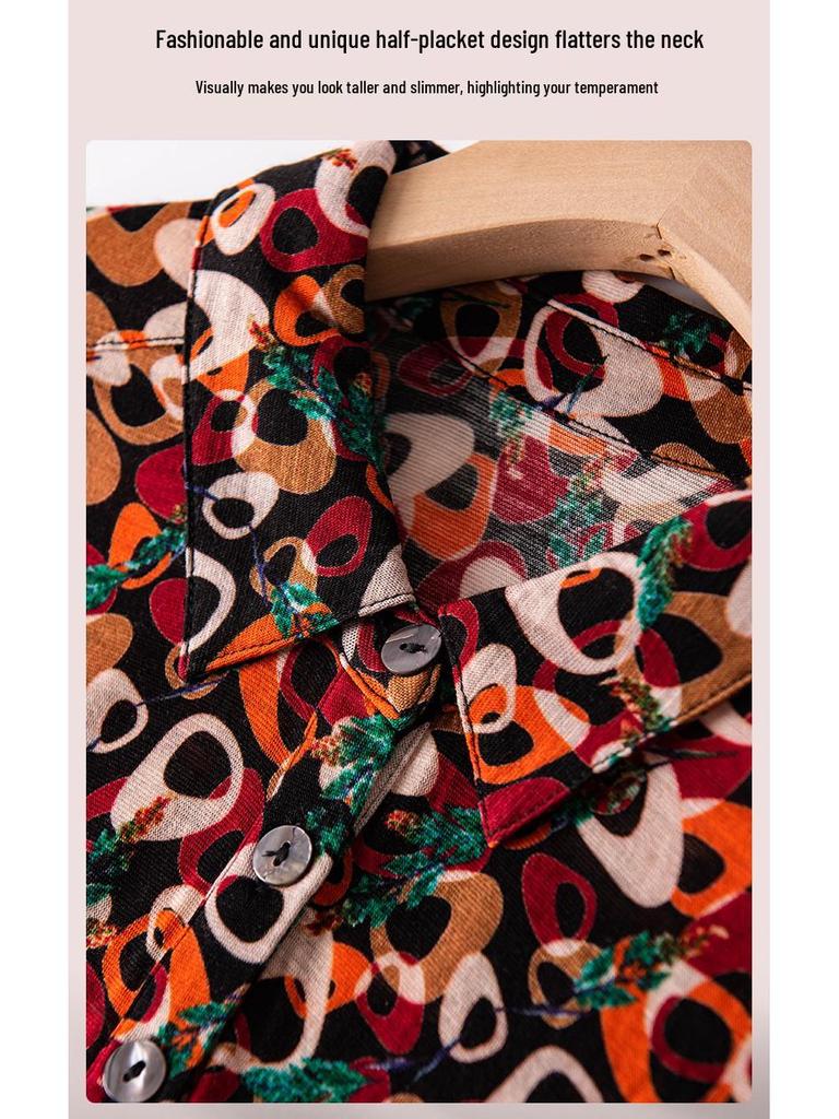 Women's Autumn/Winter Long Sleeve Merino Wool T-Shirt with Collar