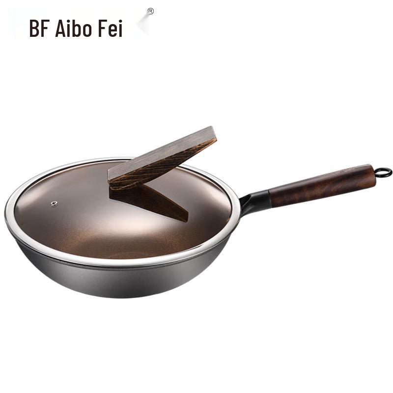 IBF Wood & Stone Non-stick Wok