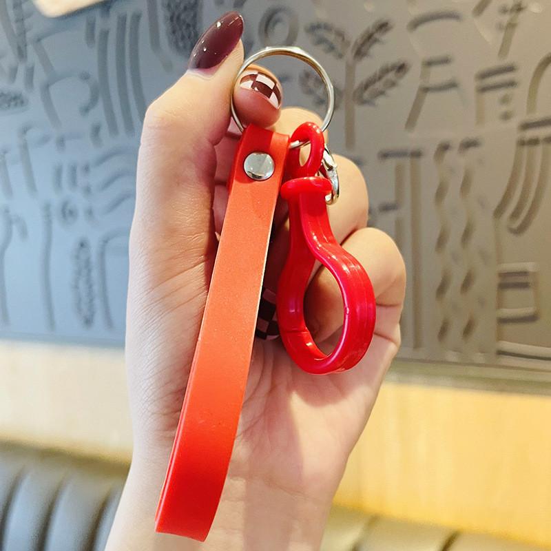 Color Candy Stylish Soft Pvc Keychain Unique Car Key Holder Party Favor Gift