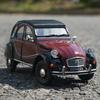 Welly 1/24 Citroen 2CV 6 Charleston Alloy Classic Vintage Car Model Diecast Metal Toy Classic Car Model Collection Gift