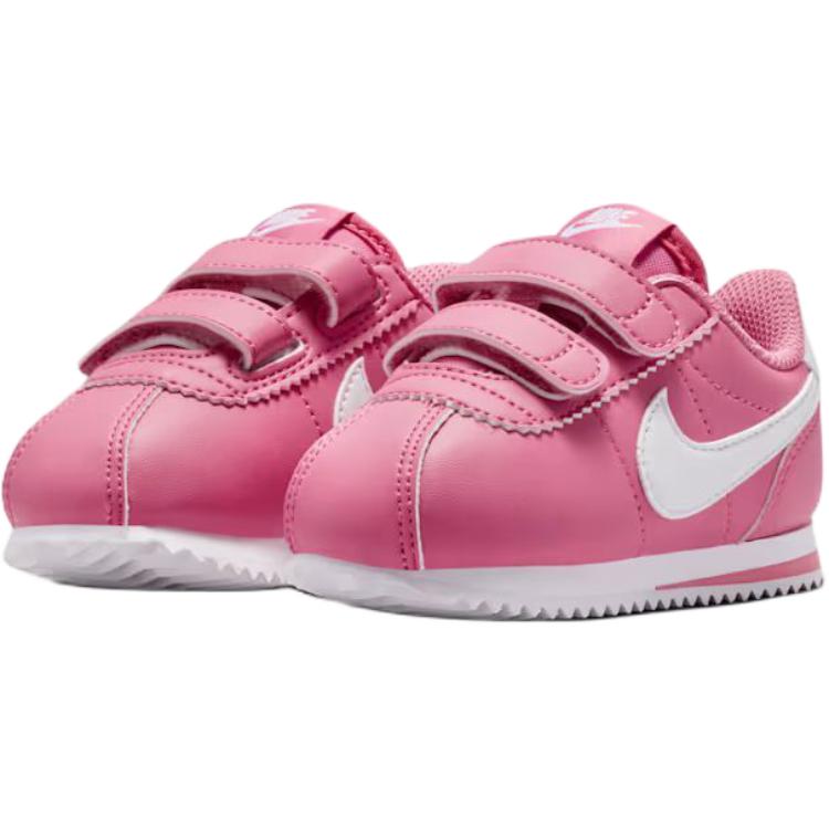 Nike Cortez Comfortable Fit Low Top Walking Shoes Baby Sneaker Pink White IR0791-600