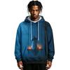 Men's Halloween Printed Long Sleeve Pullover Hoodie