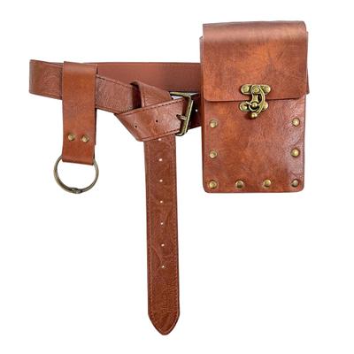 Unisex Retro Belt Bag Steampunk Renaissance Belt Pouch Coin Purse Medieval Festival Costume