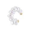 Vergoldeter C-förmiger Ohrclip Imitation Perle Gold Schmuck Eleganter C-Form Ohr-Manschette Schmuck
