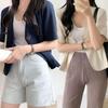 New ArrivalS Open Run Women S Devolan caSual Jacket Short Sleeve Cotton paStel