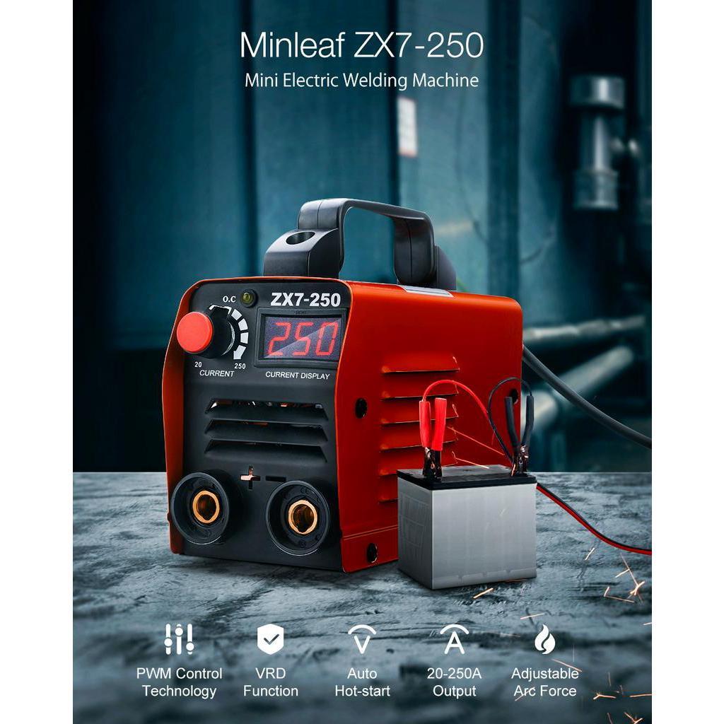 ZX7-250 250A Mini Electric Welding Machine Portable Digital Display MMA ARC DC Inverter Plastic-welder Weld Equipment Durable