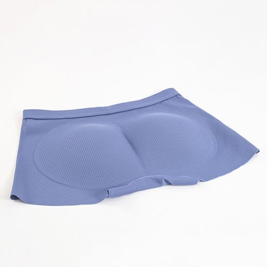 Ropa interior tipo bóxer con diseño 3D de efecto sin dejar huellas, de tiro medio, de color liso, diseño ergonómico convexo en forma de U