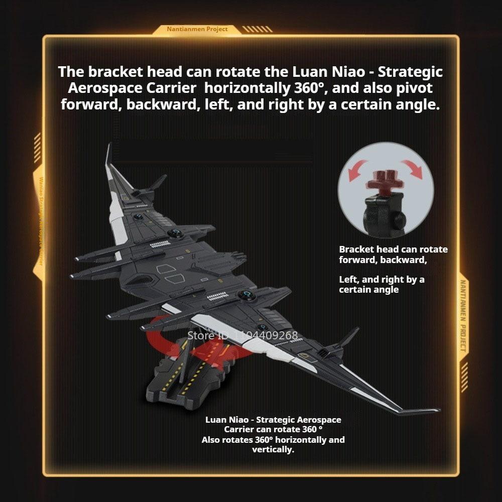 1:1500 1:3000 Luanniao Aerospace Carrier Model Toy Car Military Core Fighter Models Metal Diecast Toys Collectible Item