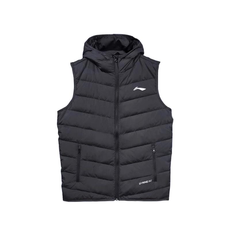 Li Ning Down Vests Men s Hooded Moderate Detachable YMRV023-1 S