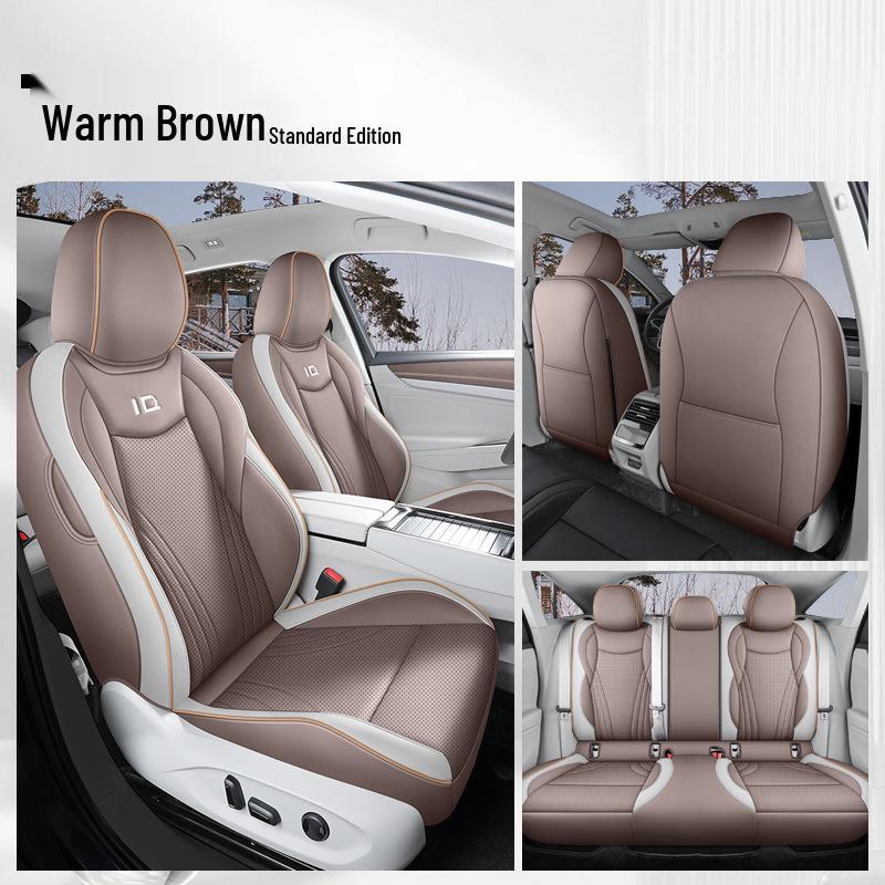 2024 VW ID.7 First Edition Leather Seat Covers - All-Season, Full Surround Design