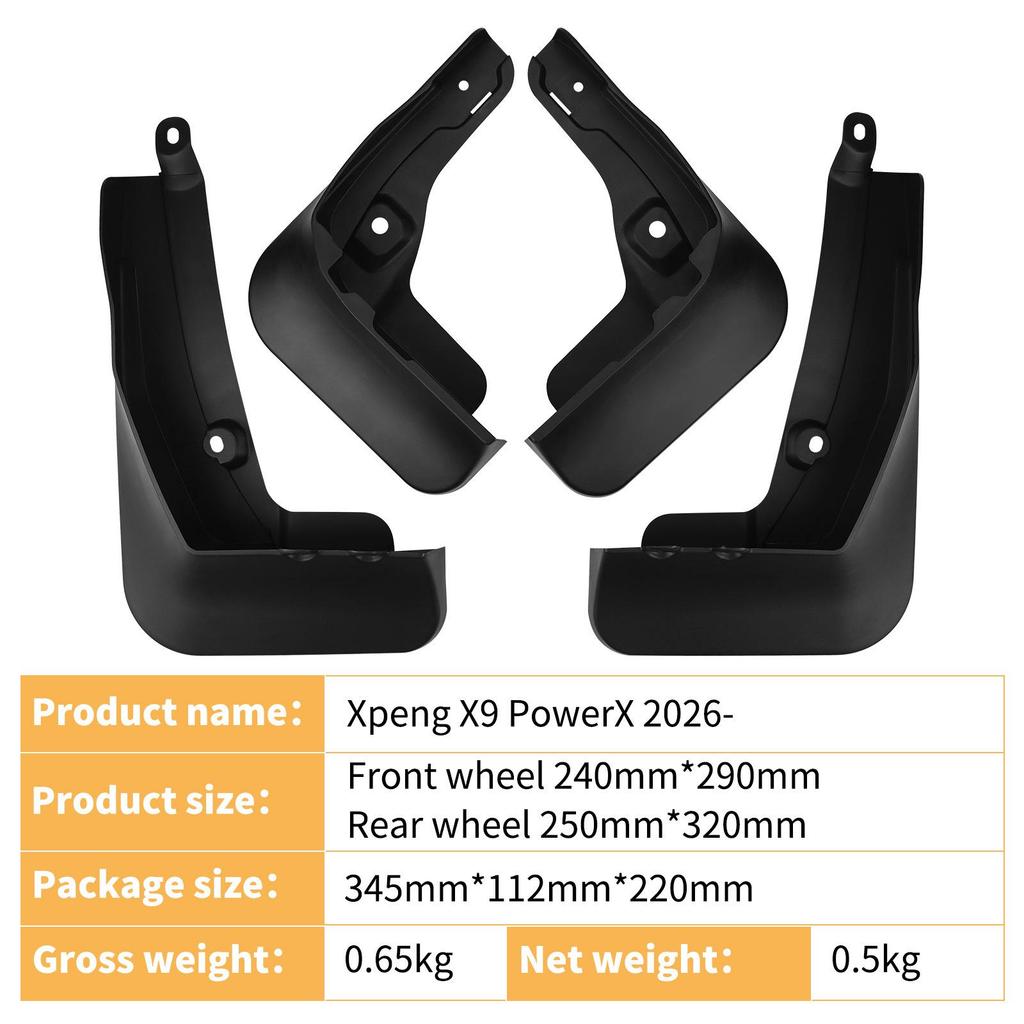 Mudguard for 2026 Xpeng X9 PowerX Extended Range