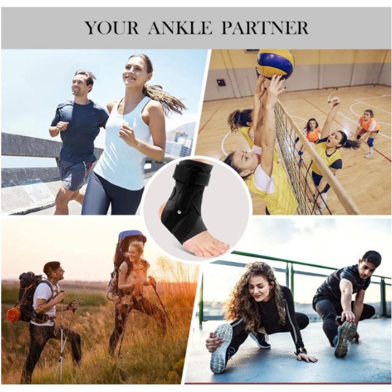 Ankle Brace Adjustable Support Stabilizer Lightweight Compression Guard for Post-op Recovery Sports Protection Daily Home Use